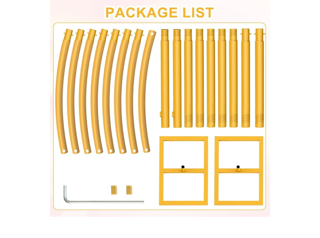 Gold Arch Backdrop Stand.