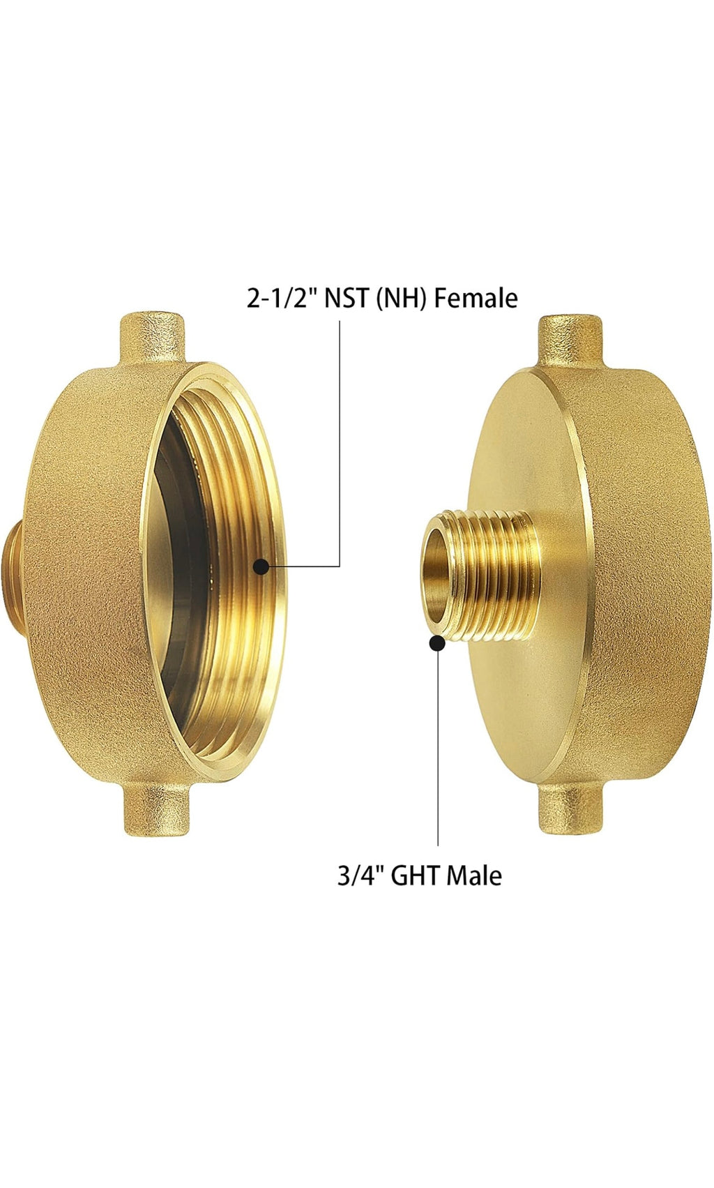 Fire hydrant hose adapter