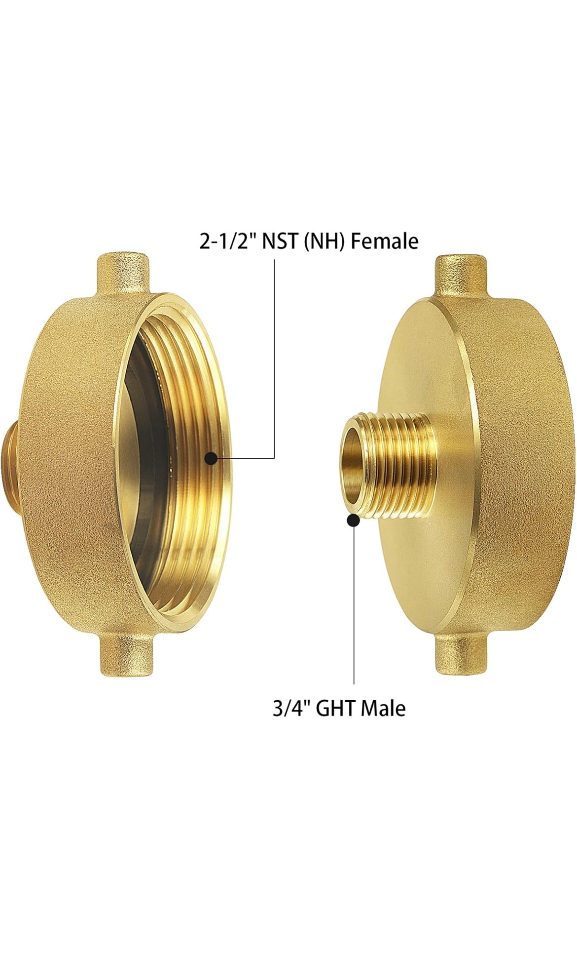 Fire hydrant hose adapter