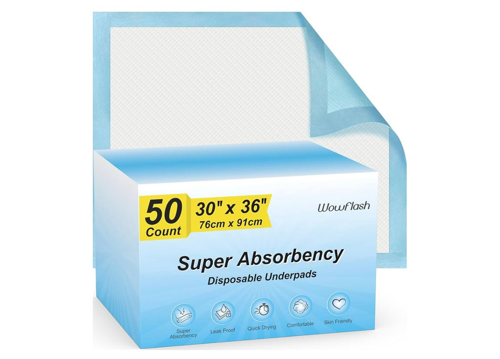 Wowflash Disposable Underpads.
