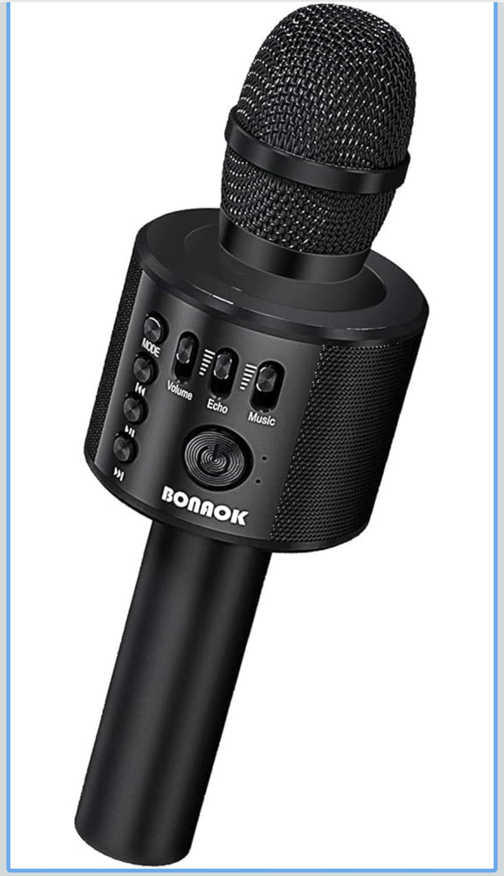 Wireless Bluetooth karaoke microphone