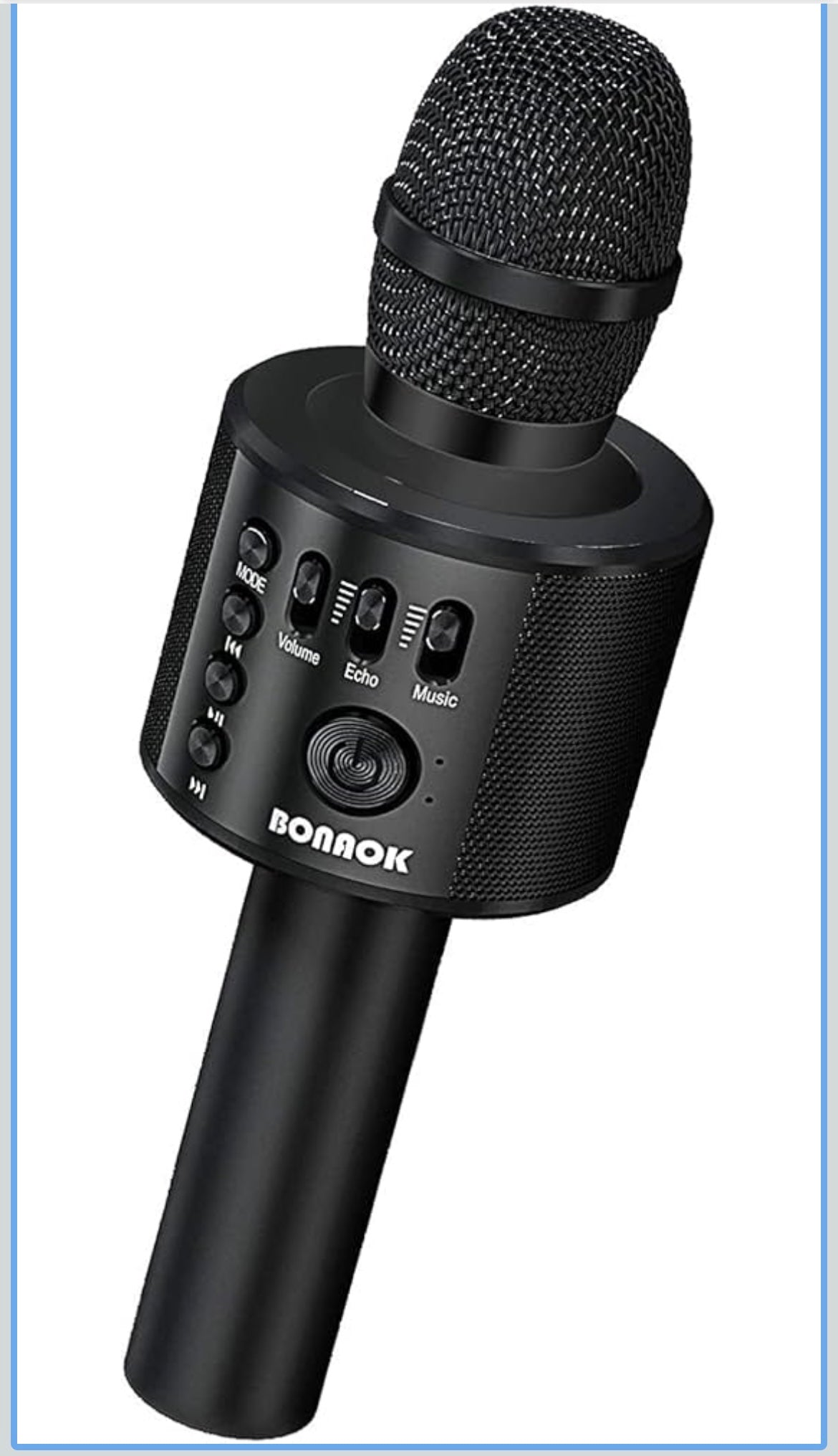 Wireless Bluetooth karaoke microphone