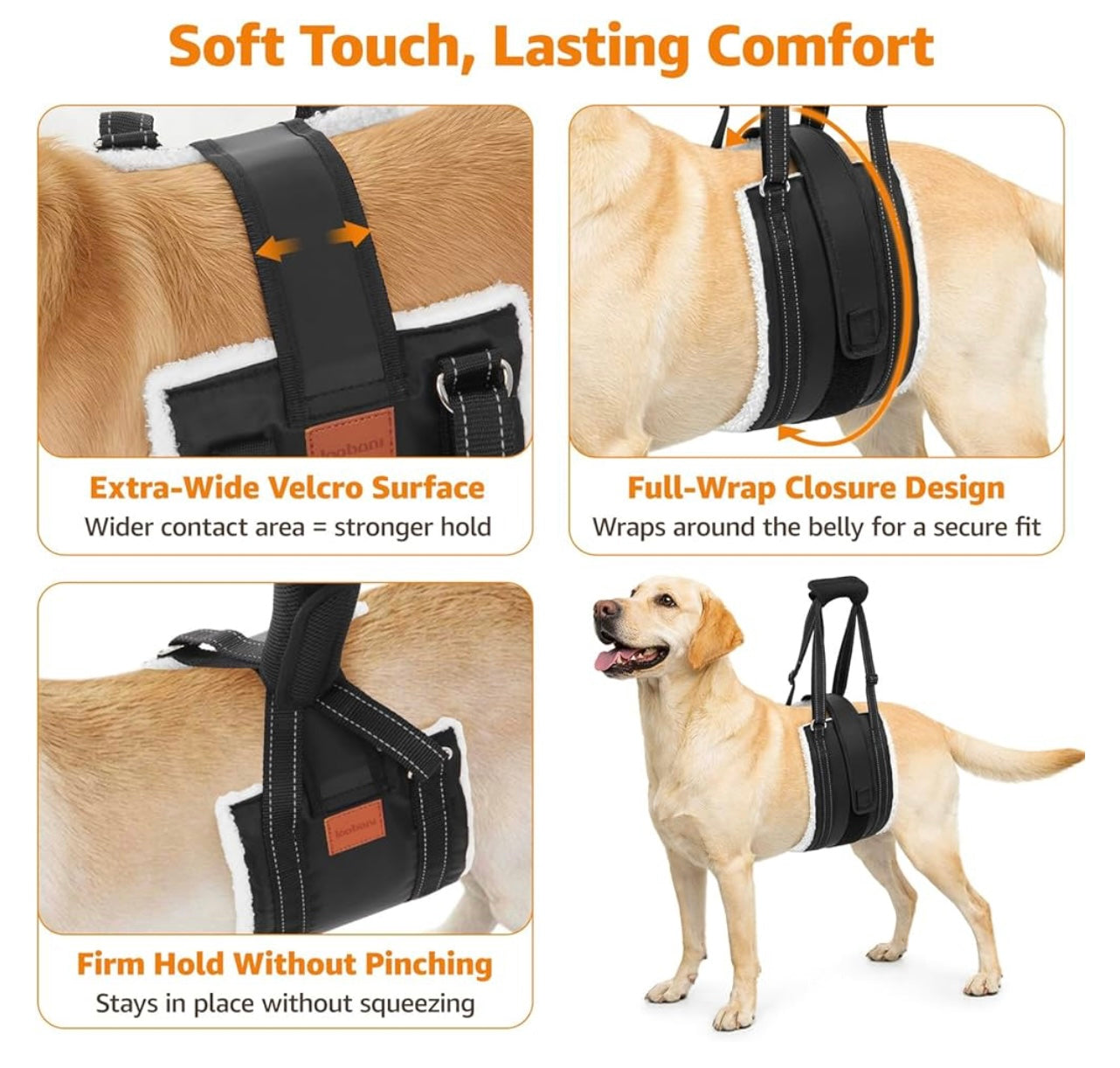 Loobani Dog Lift Harness For Back Legs.