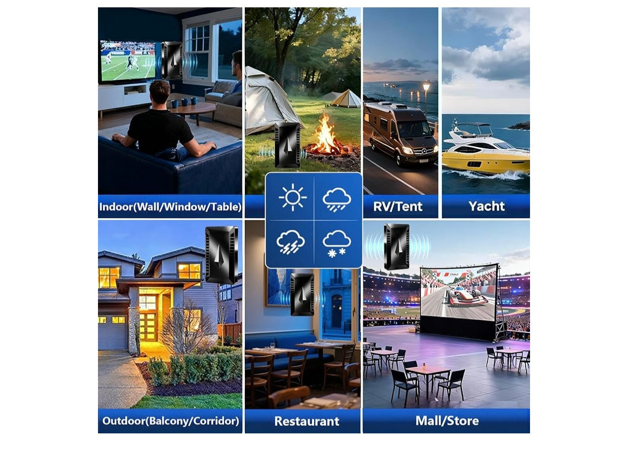 Indoor/outdoor HDTV Antenna.