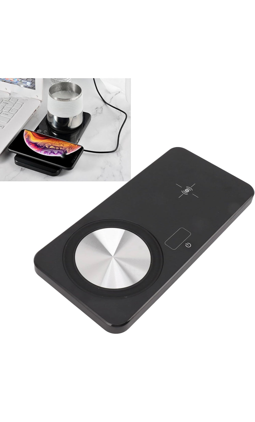 Mug warmer and wireless phone charger