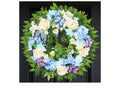 Lighted 24” Spring summer wreath for front door.
