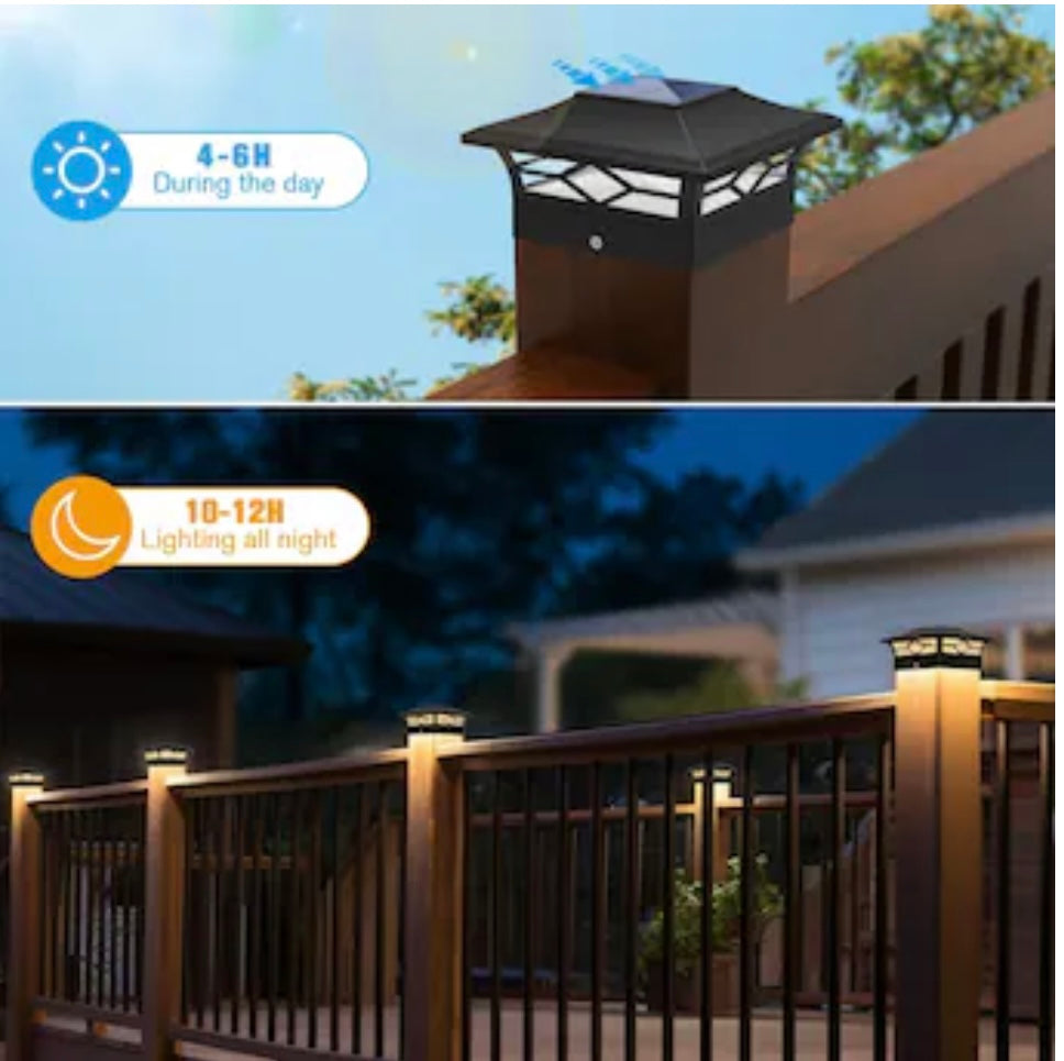Afoxos 12 pack Solar Post Cap Lights.