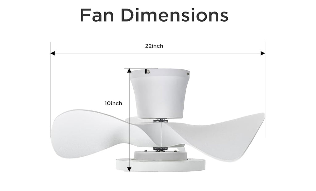 Ocioc Quiet Ceiling Fan With LED Lights.