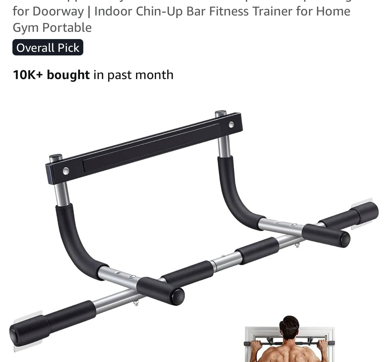 Ally Peaks Multi-Grip Pull Up Bar.