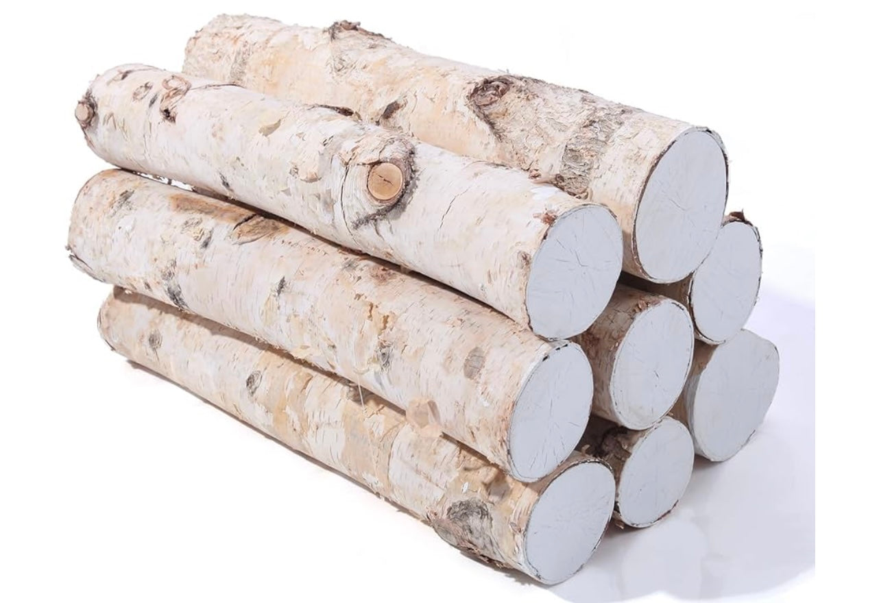Decorative Birch Logs.