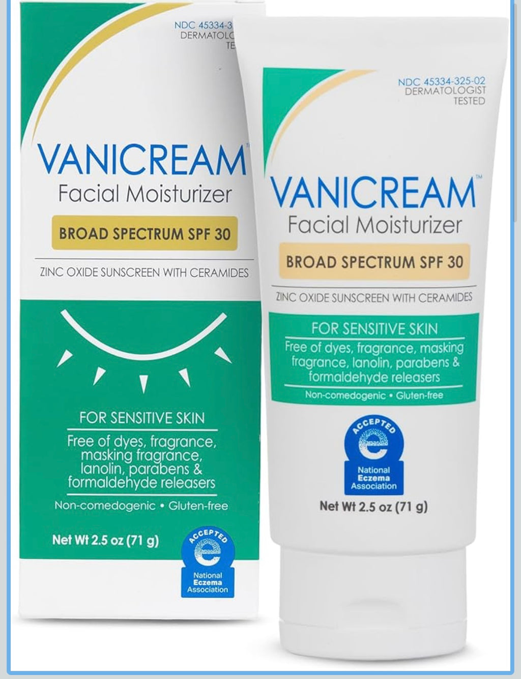 Vanicream facial moisturizer