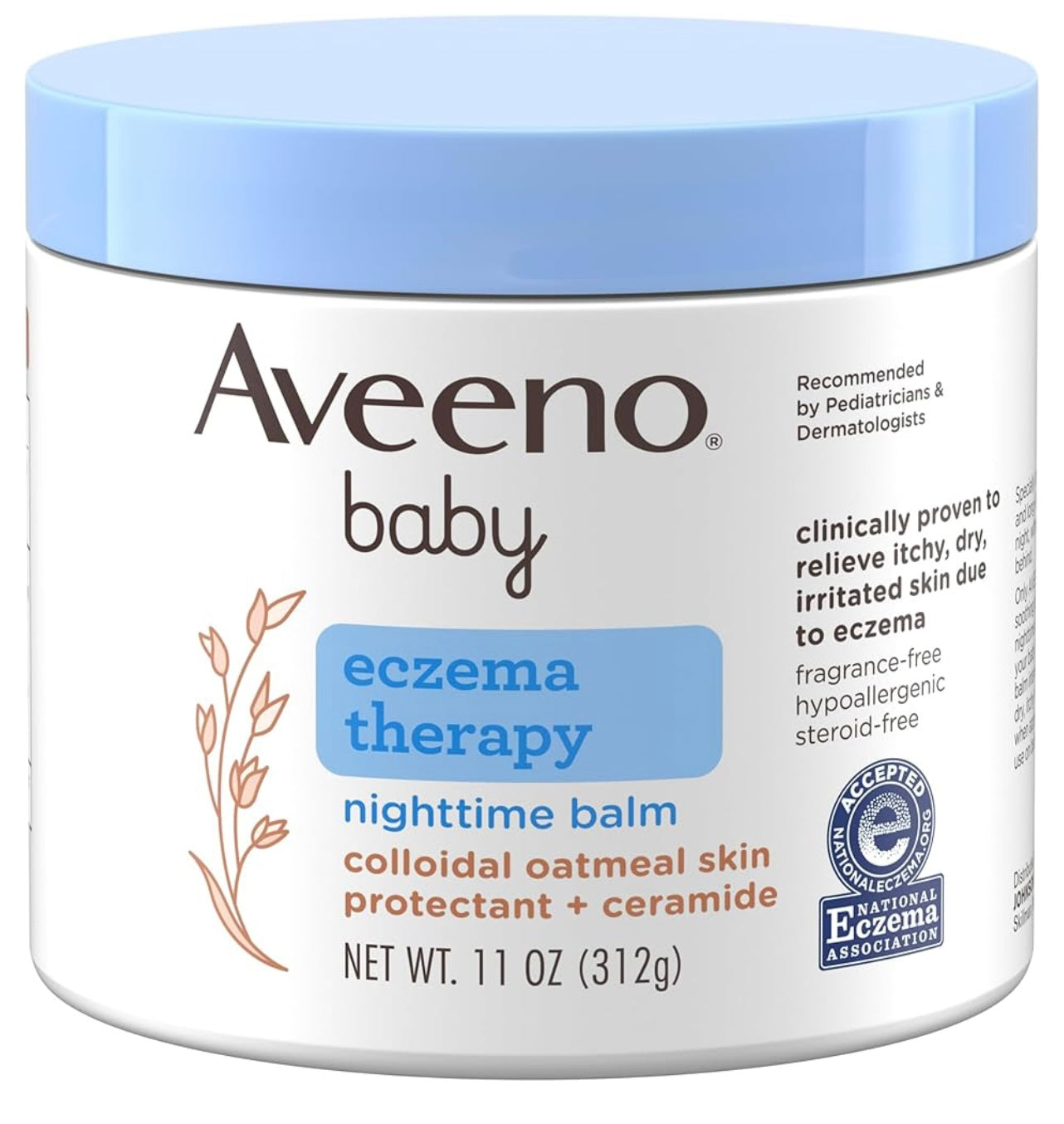 Aveeno Baby Eczema Therapy Nighttime Balm.