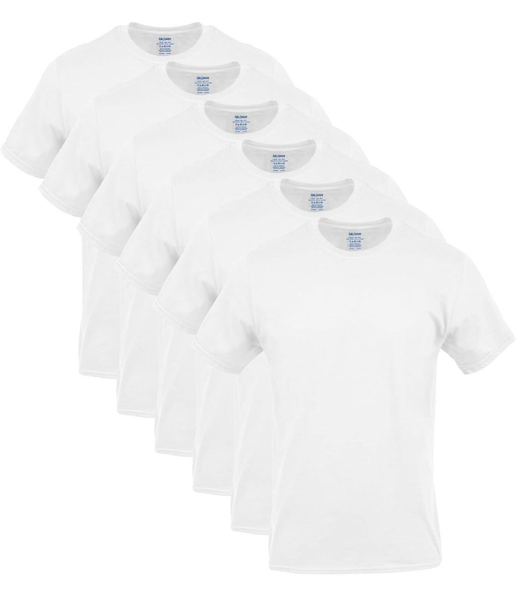 Gildan Men's Crew T-Shirts, 6 pack, Style G1100