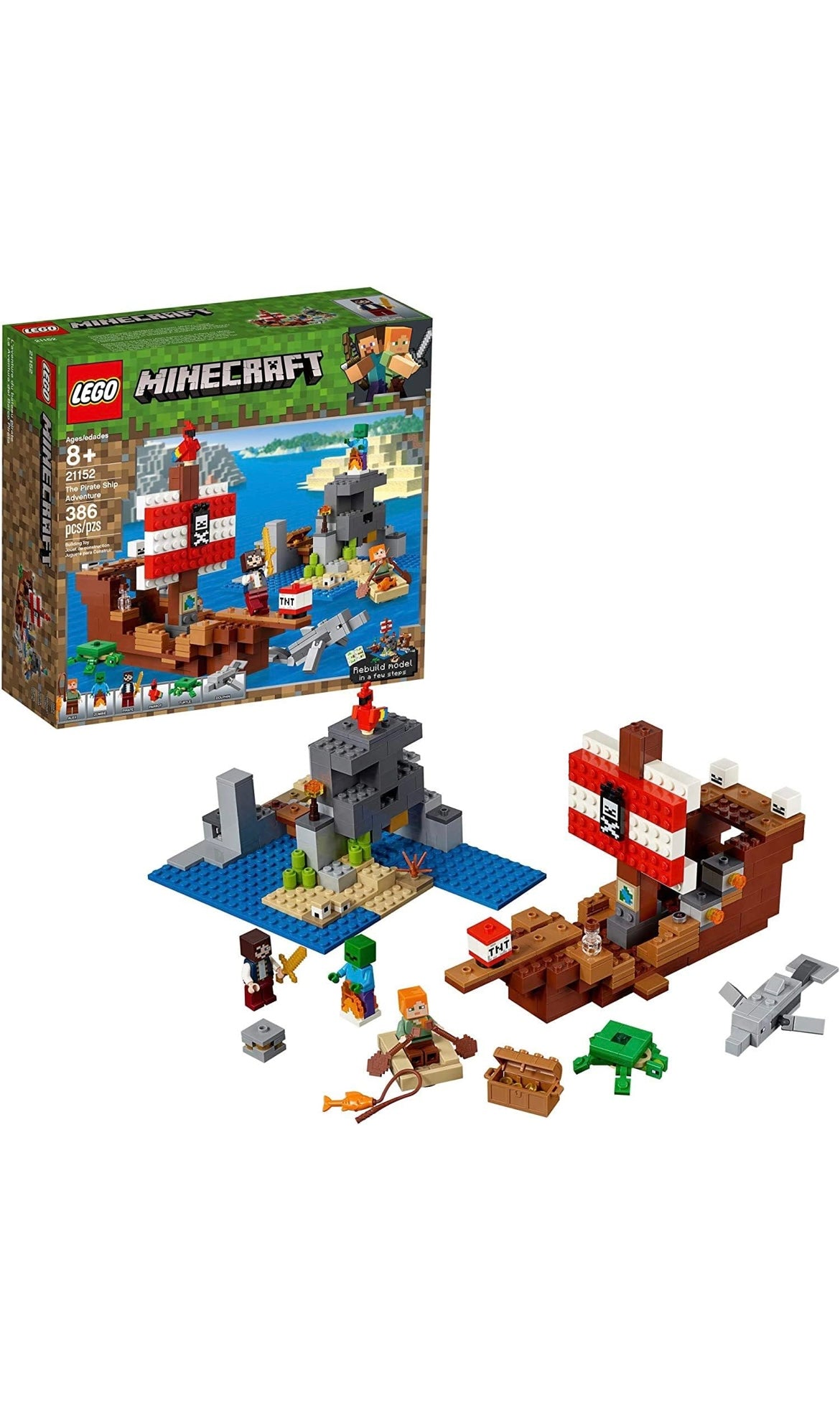 Lego Minecraft pirate ship