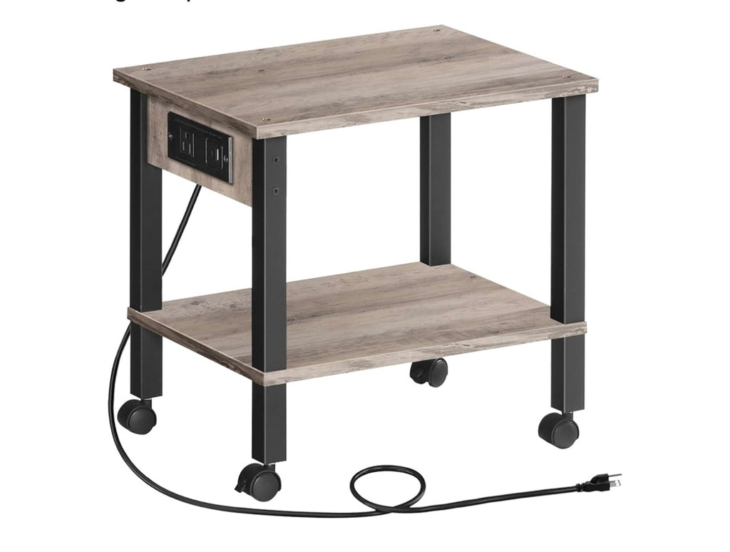 HOOBRO 2-tier Printer Stand With Charging Station.