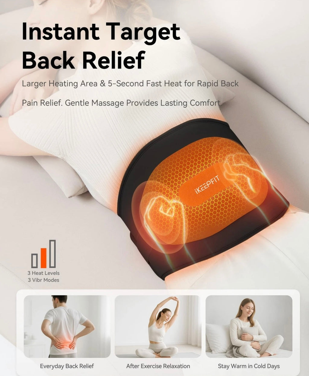 IKeepFit Max Warm Heating Pad Massager 3.0