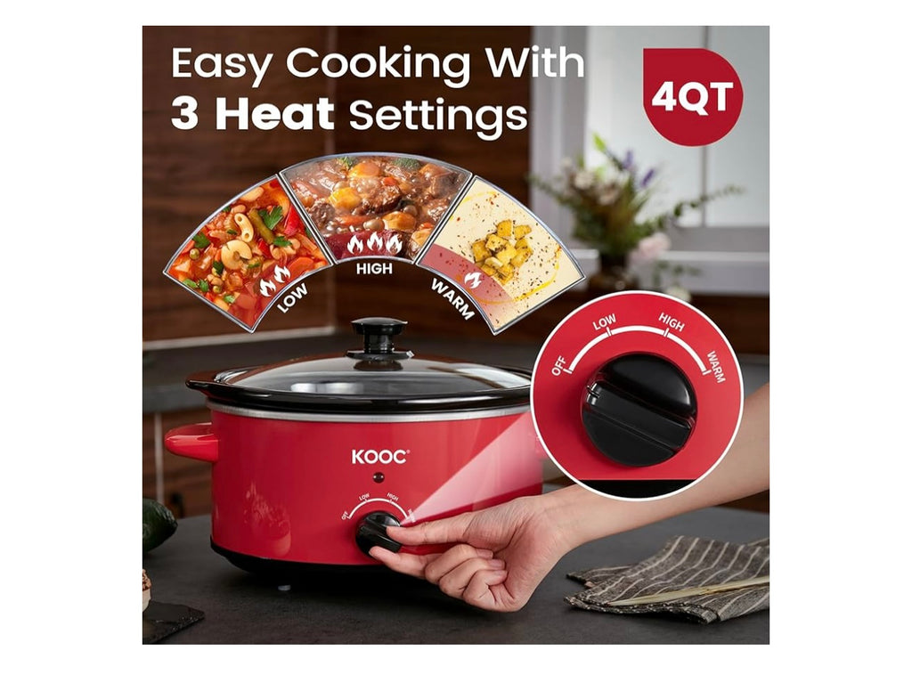 Kooc 4 Quart Slow Cooker.