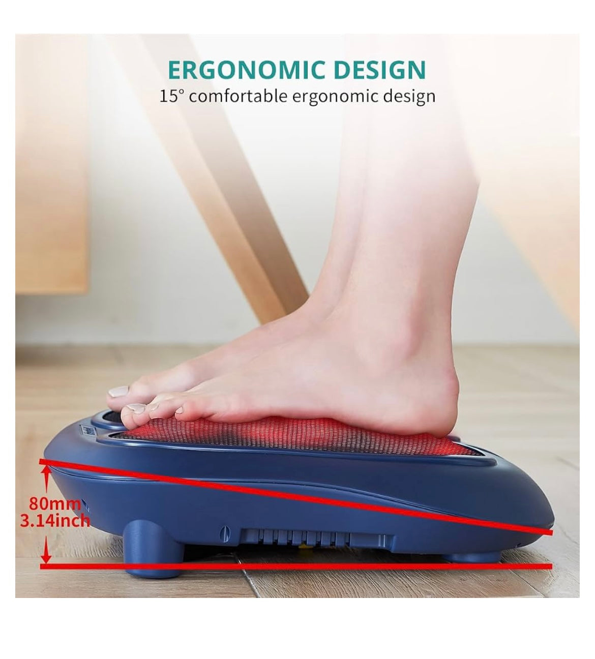 Foot massager with heat