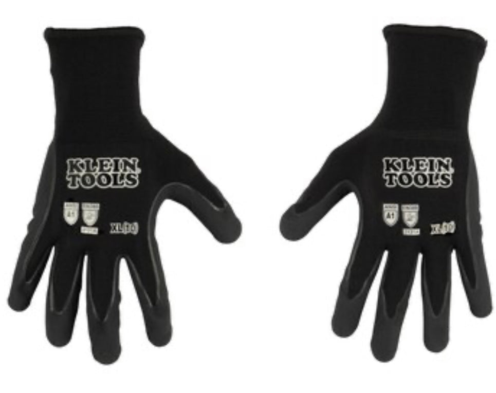 Set Of 3 Klein Tools Blackout Cut Resistant Gloves. Size XL.