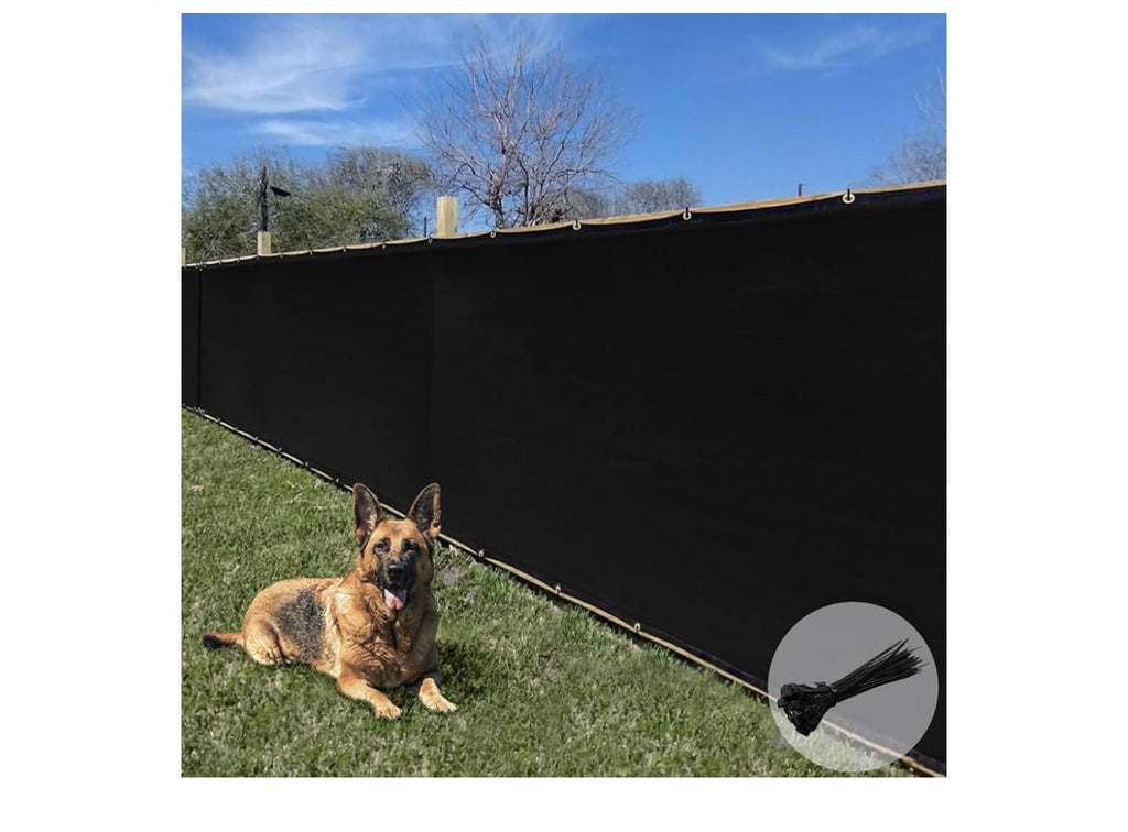 4’x25, Privacy Fence Screen with Grommets.