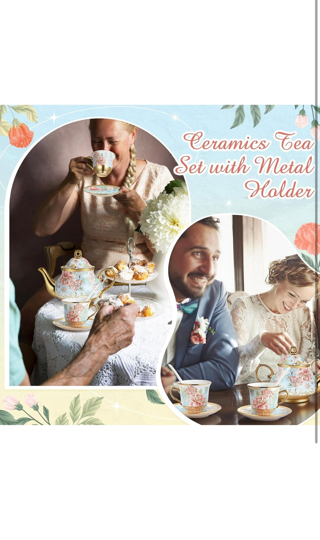 Porcelain tea set 20 pcs