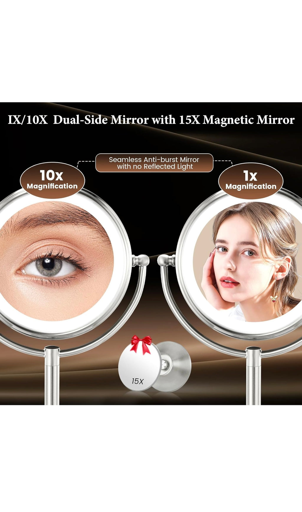 Large makeup mirror