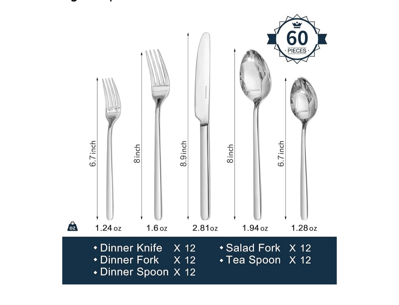Kingstone Silverware Set.