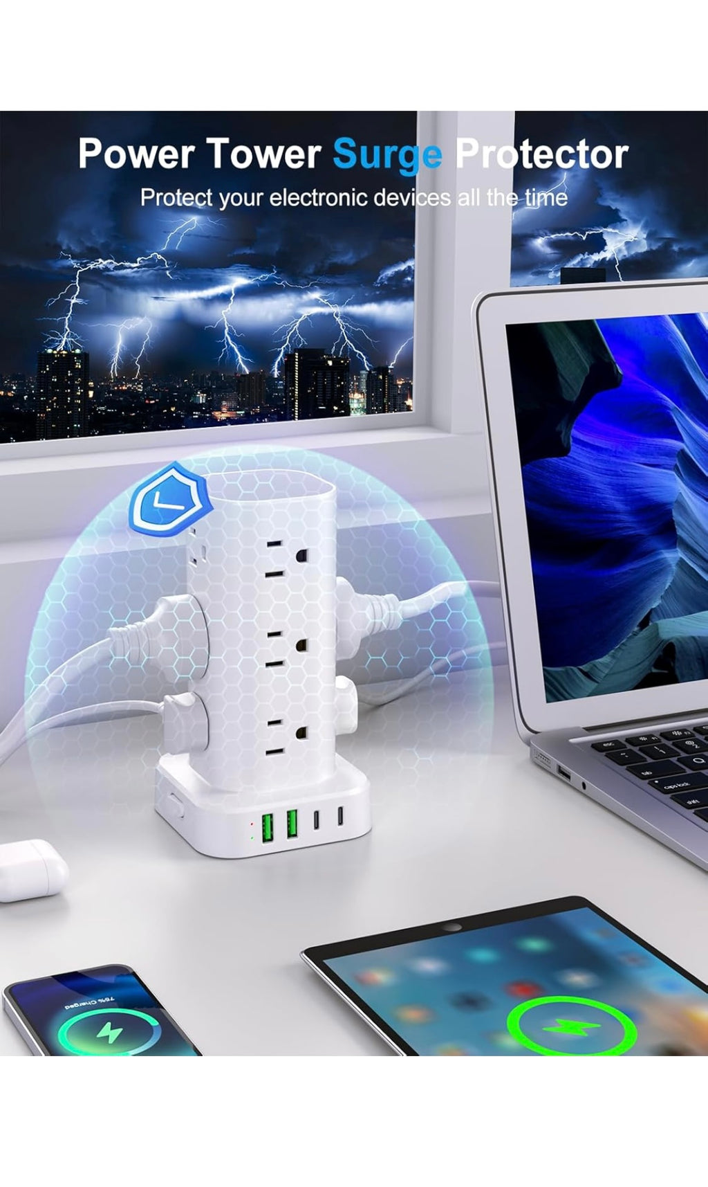 Power strip tower