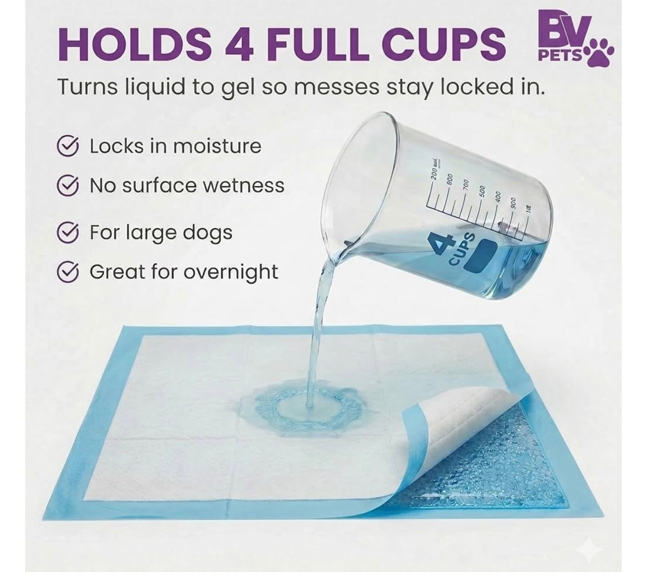 BV 40 Count pet training pads.