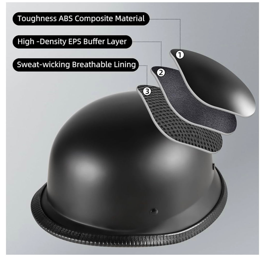 Preotee German Style Motorcycle Helmet.