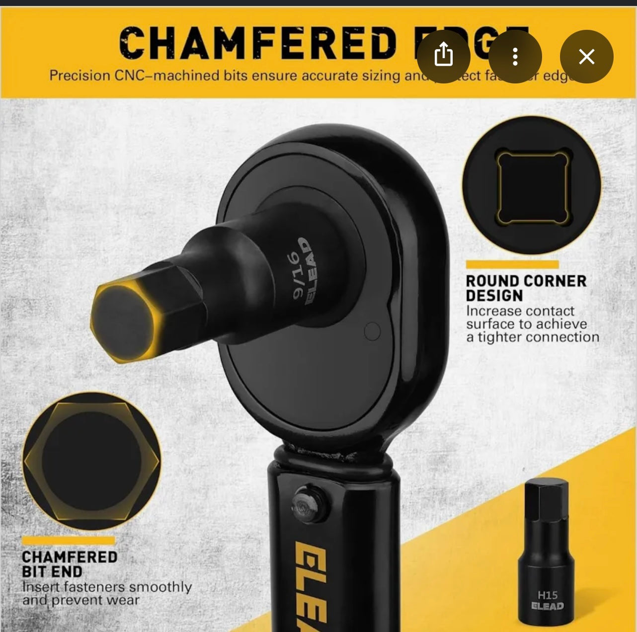 ELEAD 36-piece Master Hex Bit Socket set.