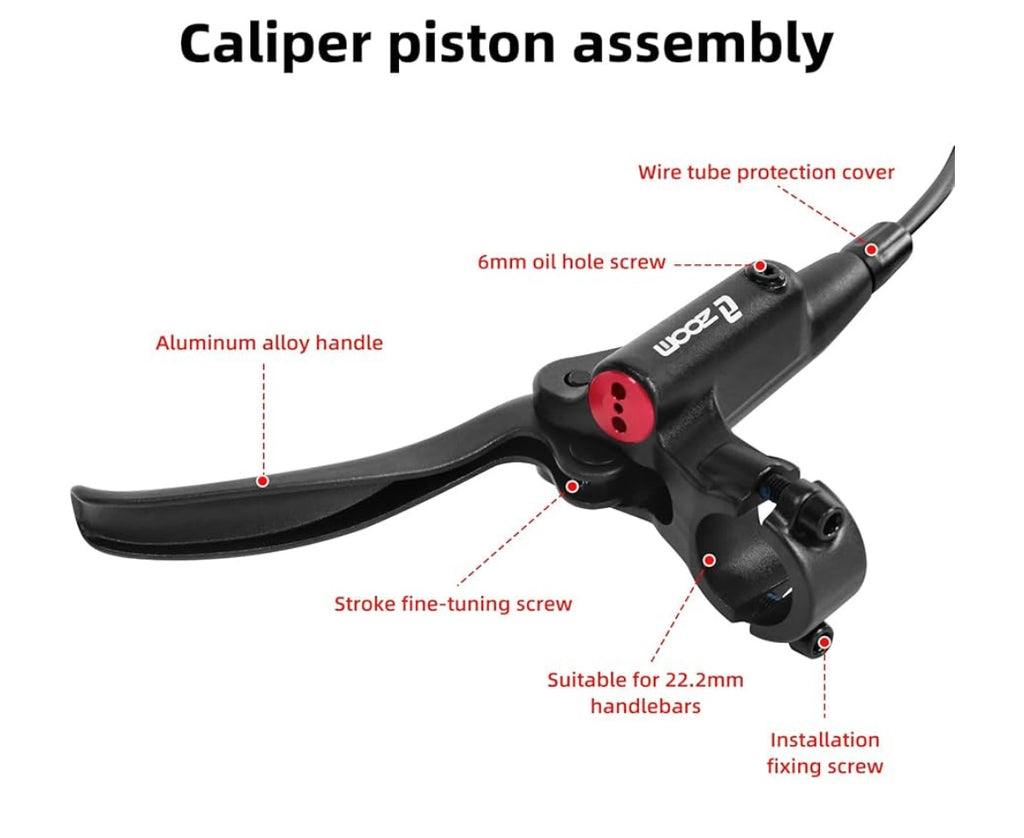 Hydraulic disc brake set