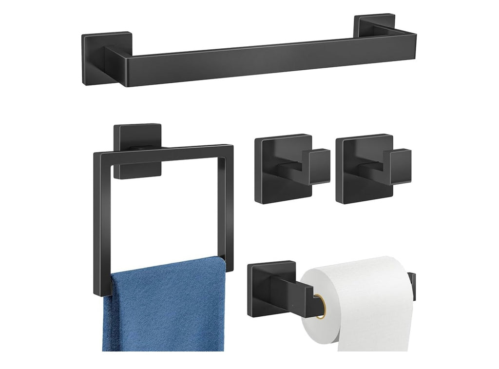 Gypie 5 piece Bathroom hardware set.