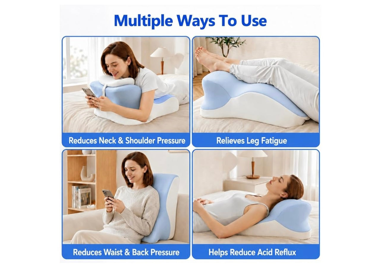 Koriva Ergonomic Memory Foam Wedge Pillow.