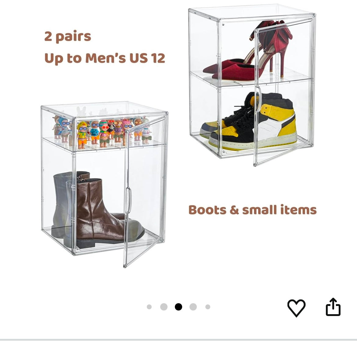 Large clear display case