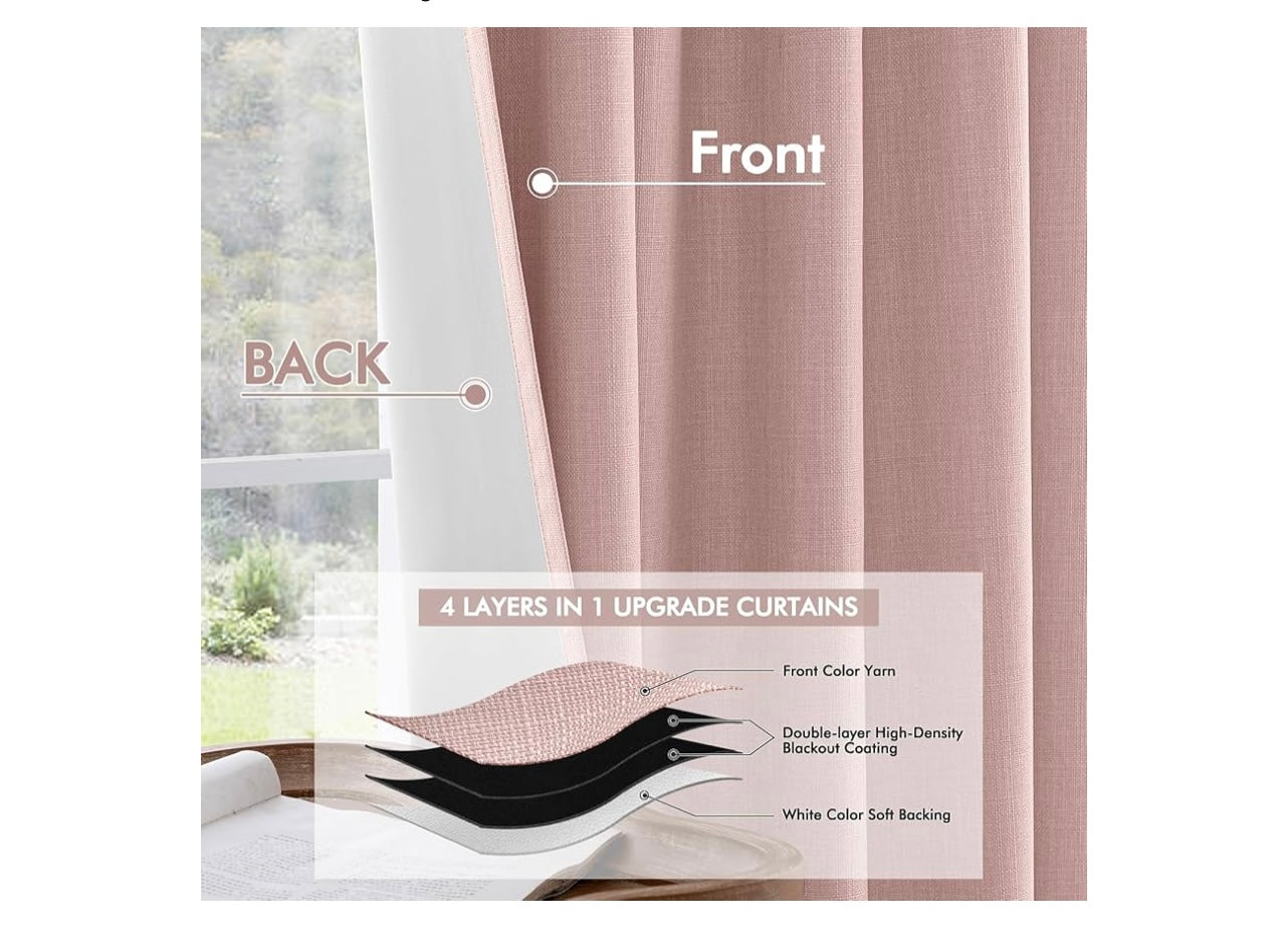 MIULEE 100% Blackout Curtains.