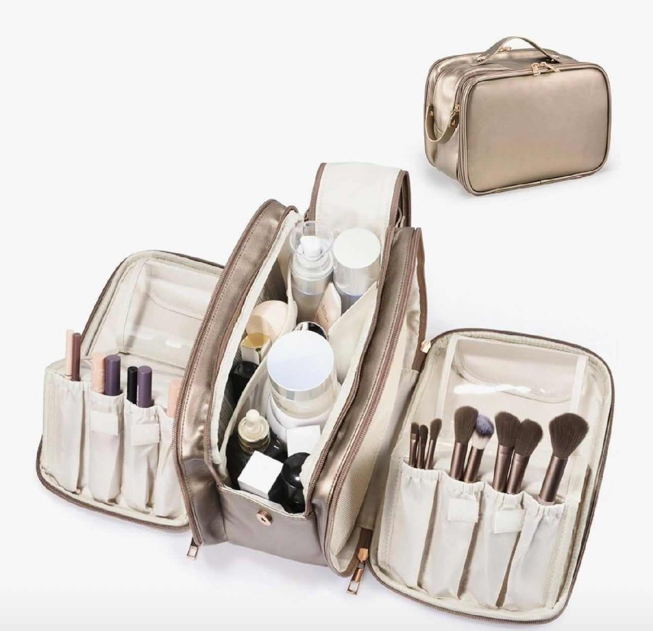 Travel Makeup Bag Women's Large Capacity Cosmetic Portable Organizer