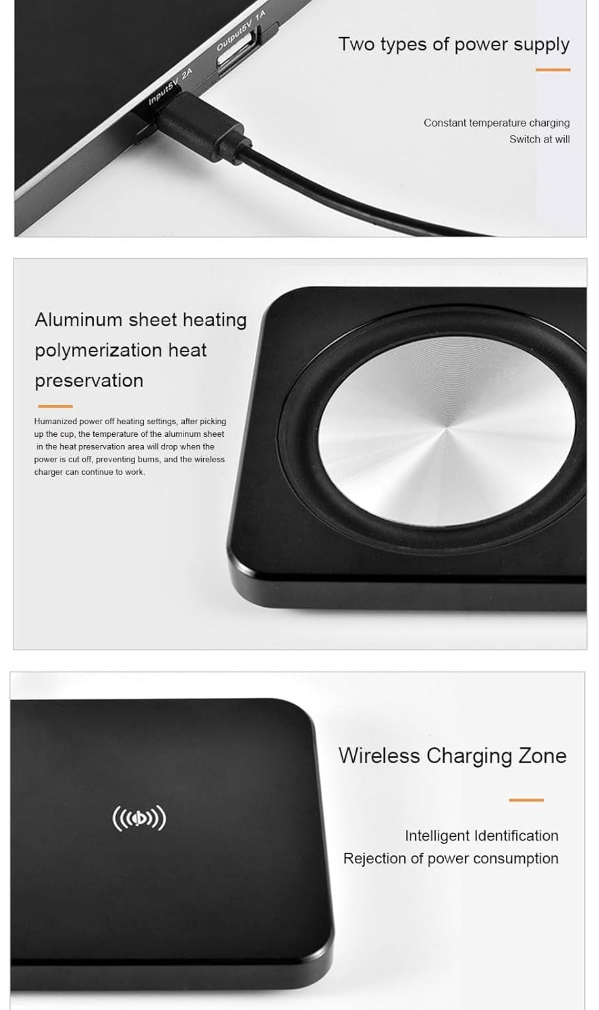 Mug warmer and wireless phone charger