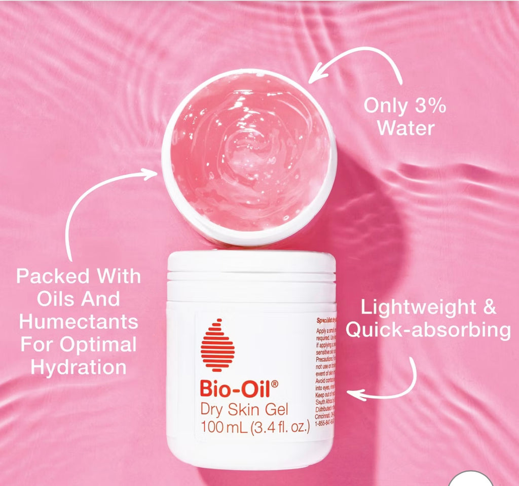 Bio-Oil Dry Skin Gel Individual Tub Body Moisturizer, Fast Hydration, Vitamin B3, Non-Comedogenic Scented - 1.7 fl oz.
