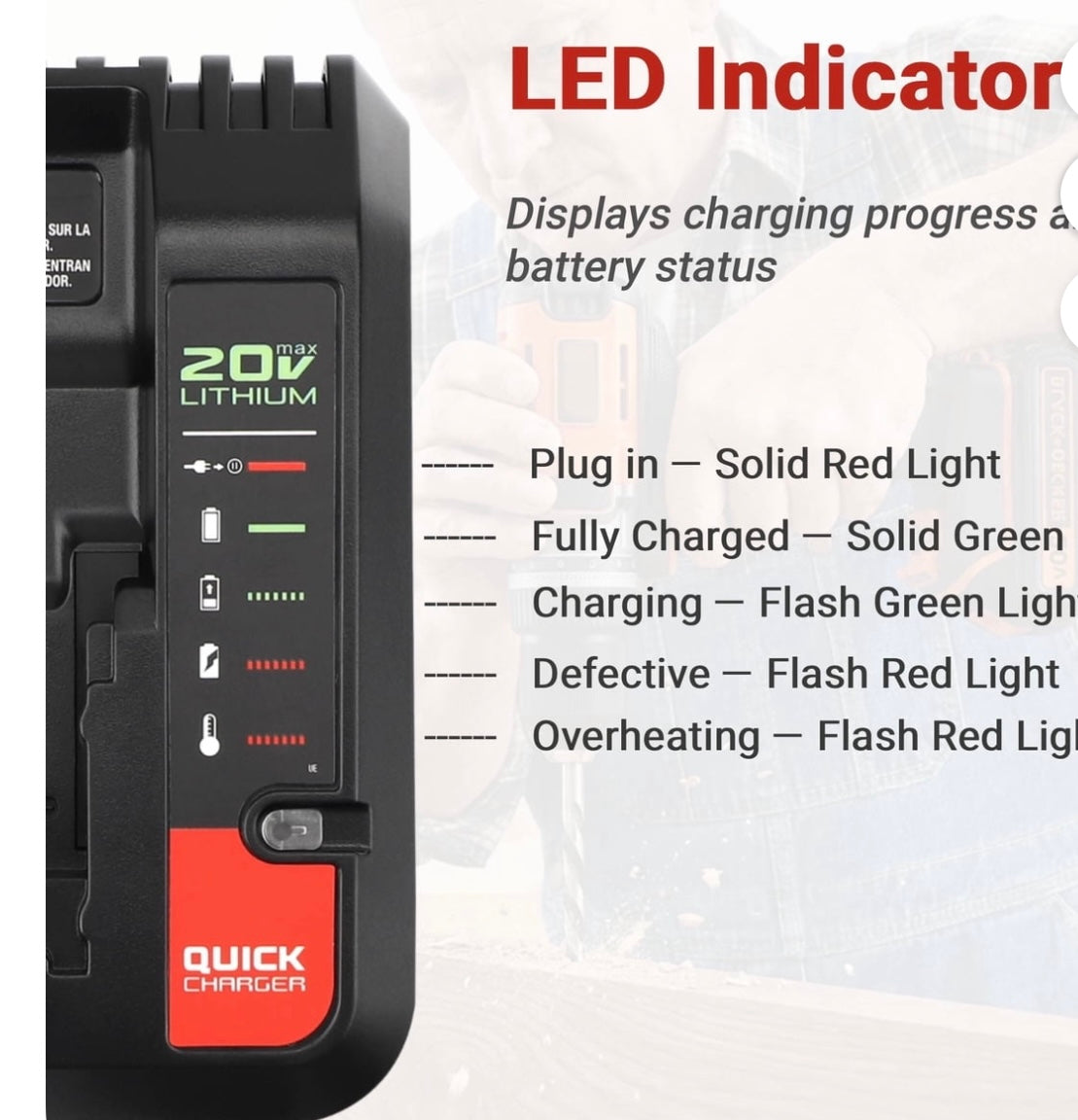 Zhazpor Charger Replacement compatible with Black and decker.
