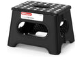 HBTower Folding Step Stool 9 Inch, 600 LBS Capacity with Safety Lock, Black