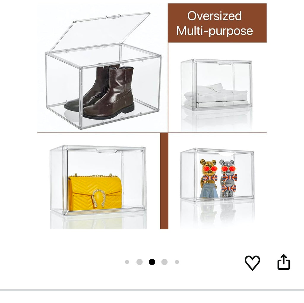 Large clear display case