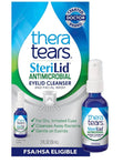 TheraTears SteriLid Antimicrobial Eyelid Cleanser and Face Wash, 2 Fl Oz. Exp 01/2026.