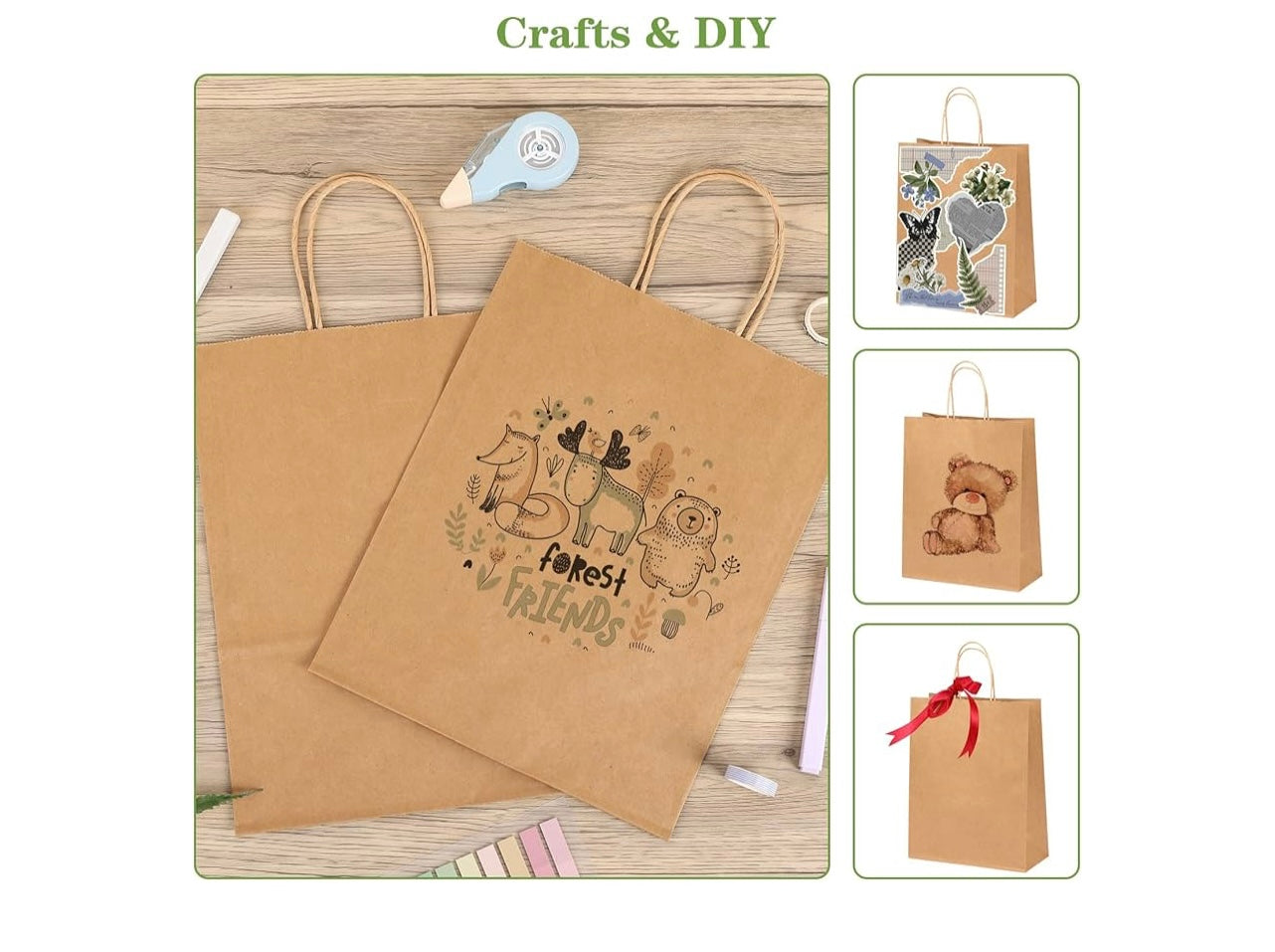 Qutuus Kraft Paper Bags.