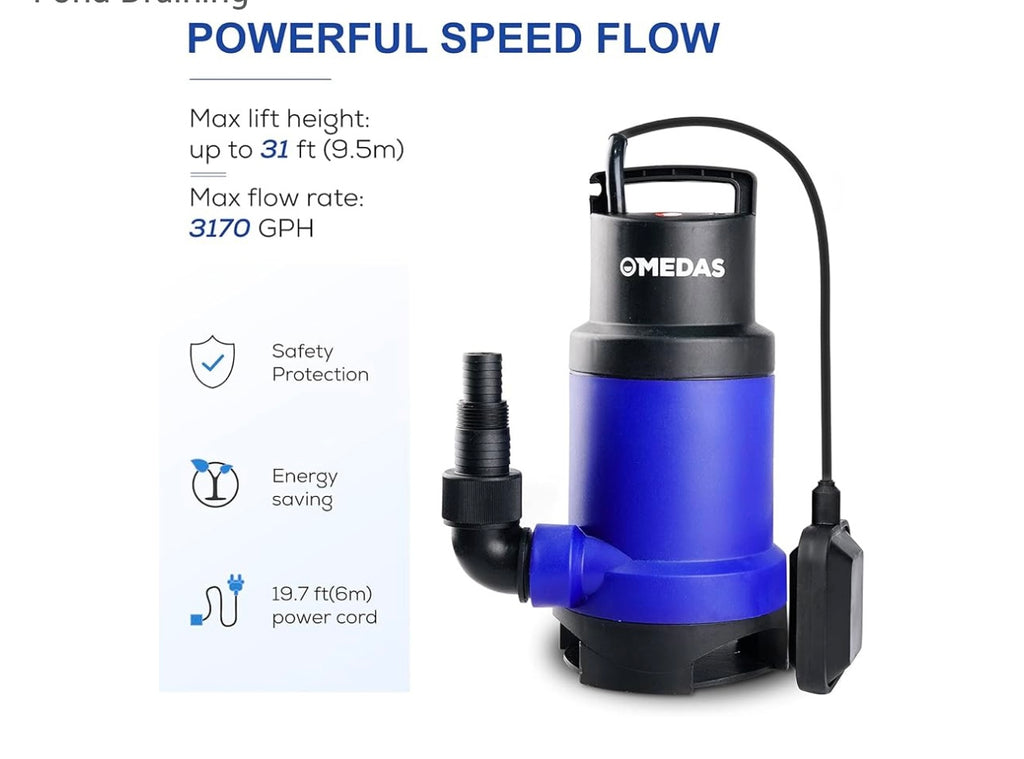 OMEDAS ELL-DRAIN 550 Submersible Pump.