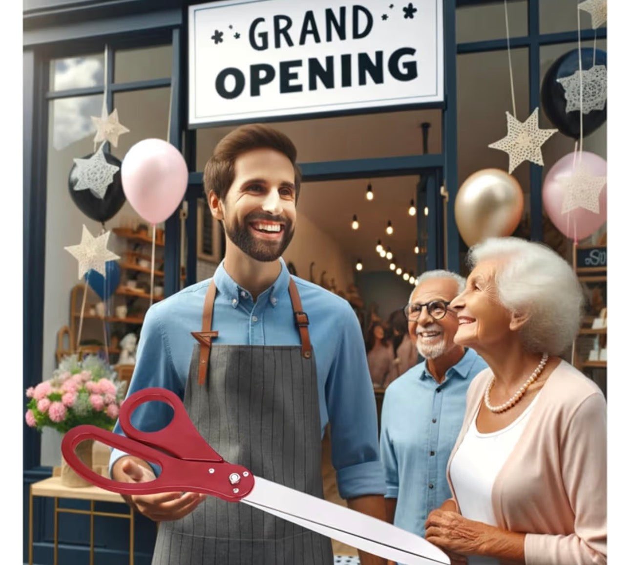25" Giant Scissors for Ribbon Cutting Ceremony Ribbon Cutting Scissors for Special Events Inaugurations and Ceremonies