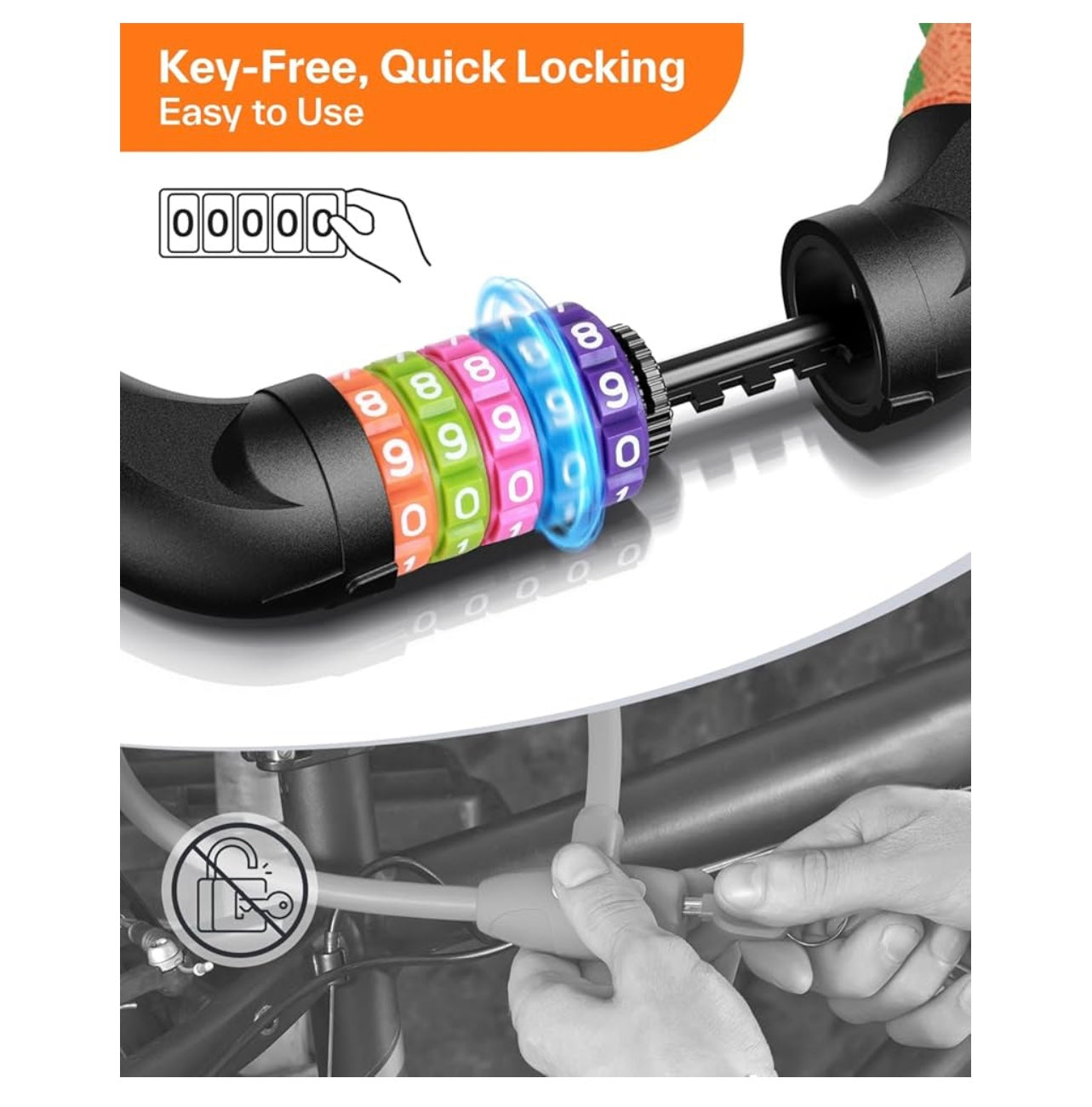 Sportneer Bike Lock.