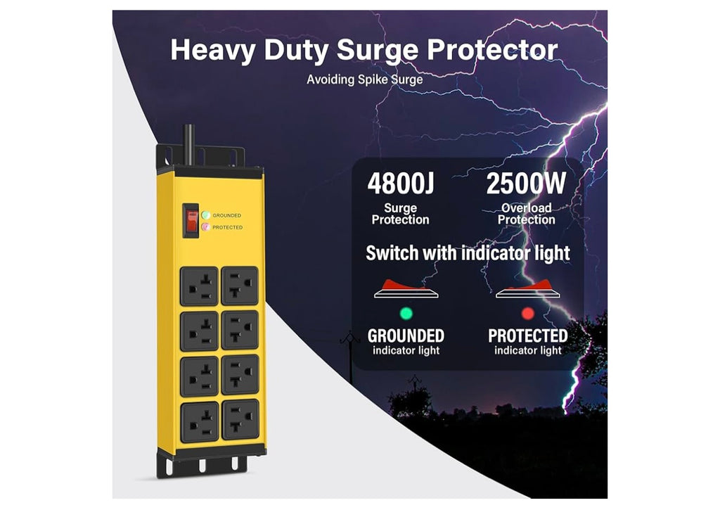 Heavy Duty Power Strip Surge Protector.