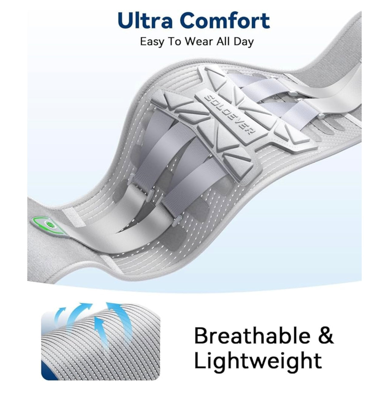 SOLOEVER Back Brace For Women Lower Back Pain Relief.