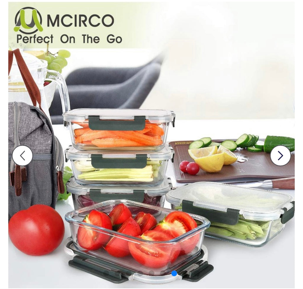 MCIRCO Glass Meal Prep Containers.